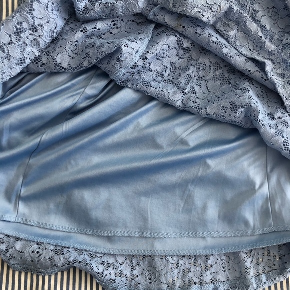 Blue lace petite summer dress - Picture 10 of 10